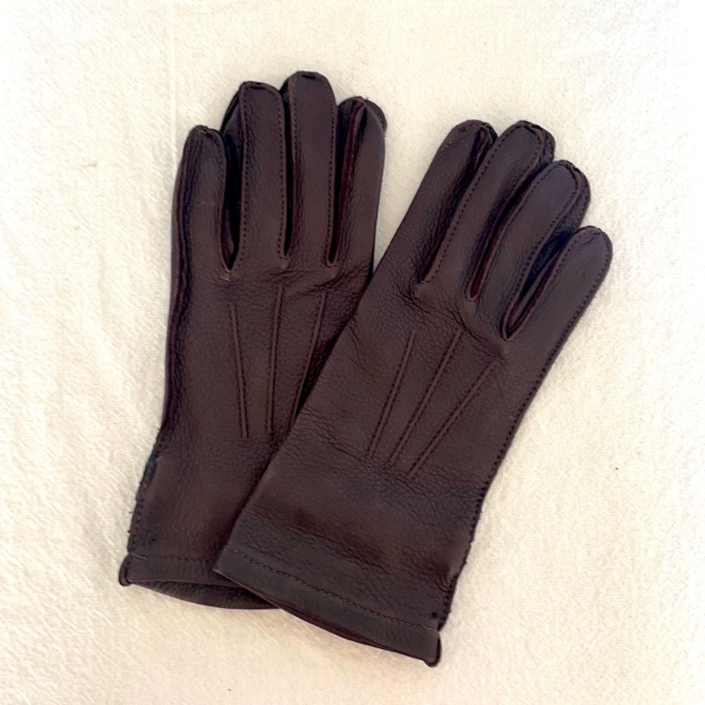 Vintage Ladies L.L. Bean Deerskin Leather Gloves Size Small